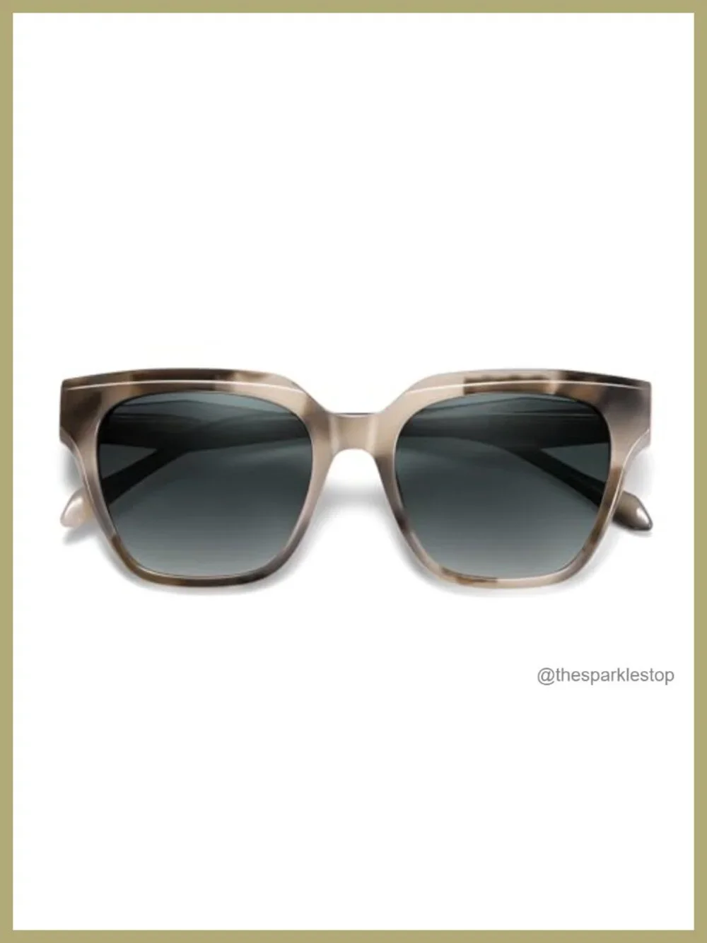 Acetate Polarized Oversize Square Sunglasses for Women UV400